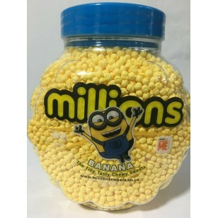 Millions Banana Flavoured Sweets 2.27kg Full Jar Ideal Wedding/party Bag Kids